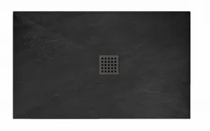 REA - Sprchová vanička Black Rock 90x120 čierna REA-K4580