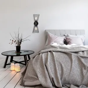 Opviq Nástenná lampa Zeyno čierna