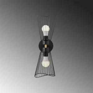 Opviq Nástenná lampa Zeyno čierna