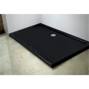 Sprchová vanička MEXEN SLIM čierna, 100x80 cm + sifón
