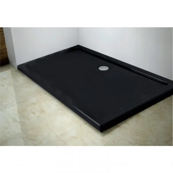 Sprchová vanička MEXEN SLIM čierna, 100x90 cm + sifón