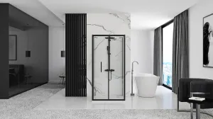 REA Sprchovací kút Rapid Fold II, velikost 90x80