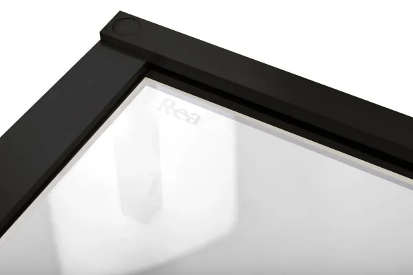 Sprchovací kút Rea Hugo Double čierny, velikost 80x80