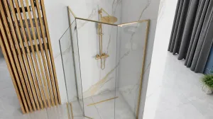 Sprchový kút Rea DIAMOND 90x90 cm zlatý
