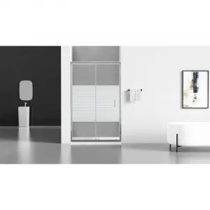 Sprchové dvere MEXEN Apia 130cm strieborné
