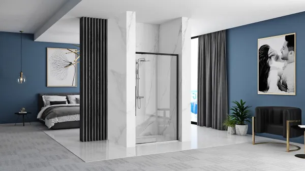 REA Sprchové dvere SOLAR BLACK MAT 150