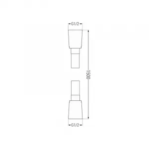 Sprchový set podomietkový MEXEN CUBE DR02 30 cm biely