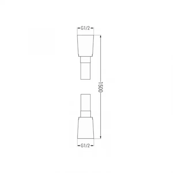 Sprchový set podomietkový MEXEN CUBE DR02 25 cm biely