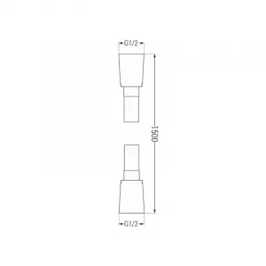 Sprchový set podomietkový MEXEN CUBE DR02 25 cm biely