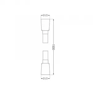 Sprchový set podomietkový MEXEN CUBE DR02 25 cm zlatý