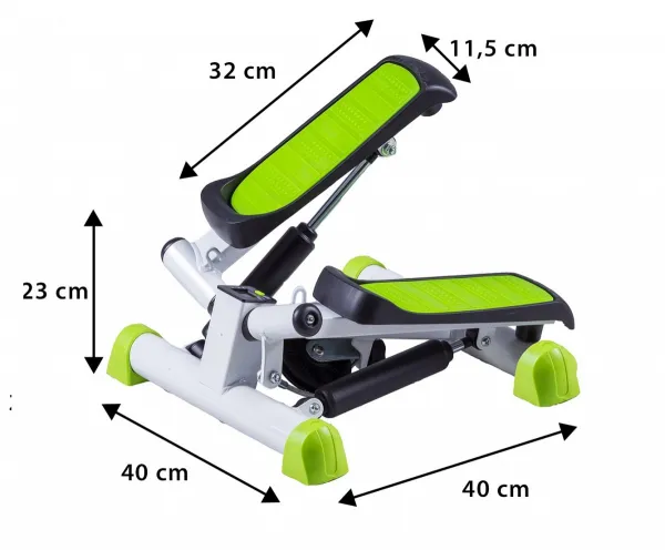 Twist stepper s káblami a fitness počítadlom