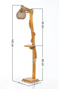 Opviq Stojacia lampa Arbor I 140 cm hnedá