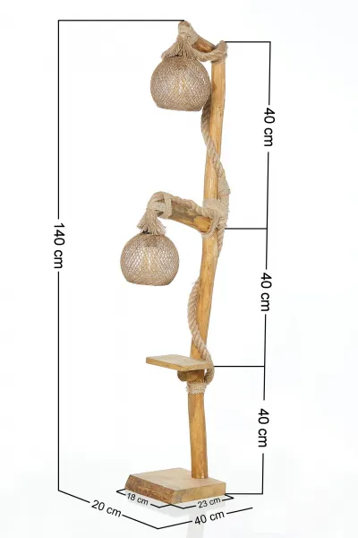 Opviq Stojacia lampa Arbor II 140 cm hnedá