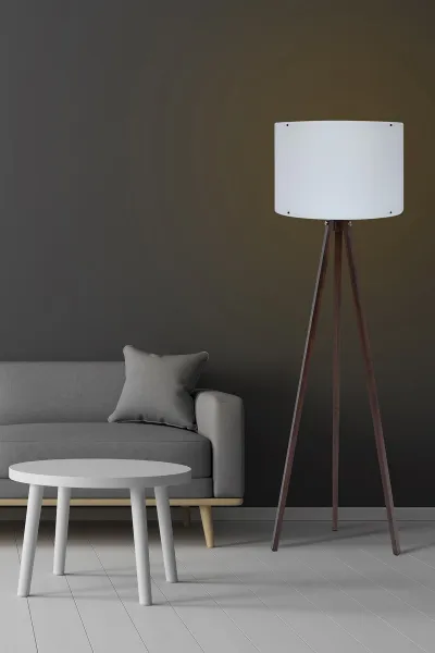 Opviq Stojacia lampa 145 cm biela