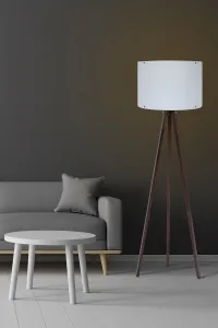 Opviq Stojacia lampa 145 cm biela