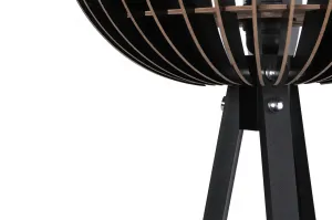 Opviq Stojacia lampa Cami čierna