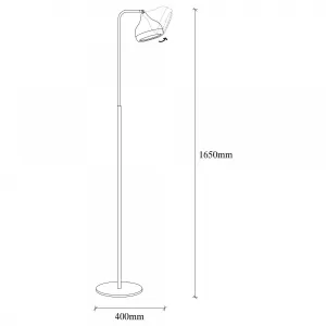 Opviq Stojacia lampa Yıldo 165 cm čierno-medená
