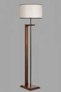 Opviq Stojacia lampa Menekşe Ceviz 163 cm krémová