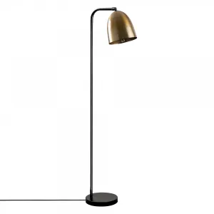 Opviq Stojacia lampa Tattoo 120 cm čierno-zlatá