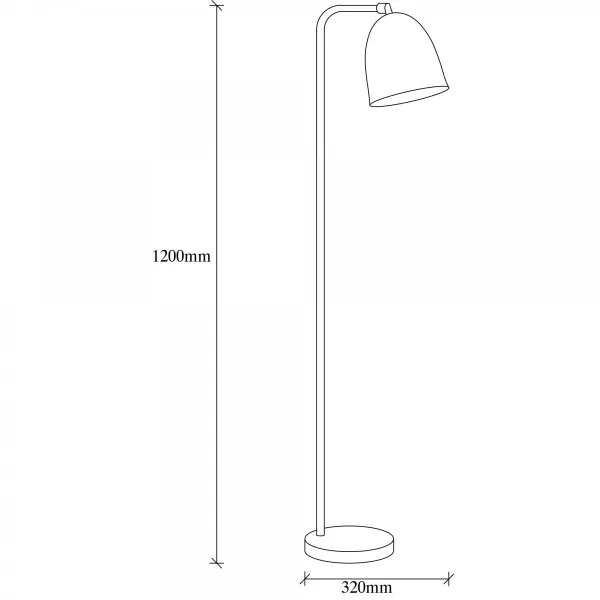 Opviq Stojacia lampa Tattoo 120 cm čierno-zlatá