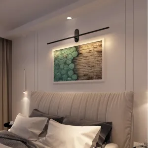 TooLight Nástenná LED lampa Kinkiet I čierna