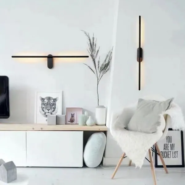 TooLight Nástenná LED lampa Kinkiet I čierna