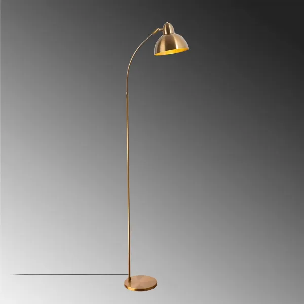 Opviq Stojacia lampa Varzan 162 cm zlatá