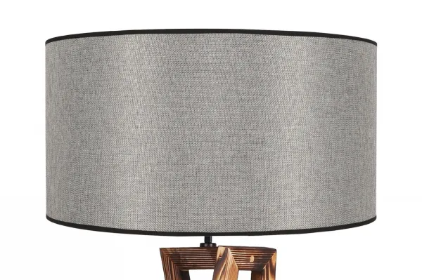 ASIR Stojacia lampa MACKA hnedá sivá
