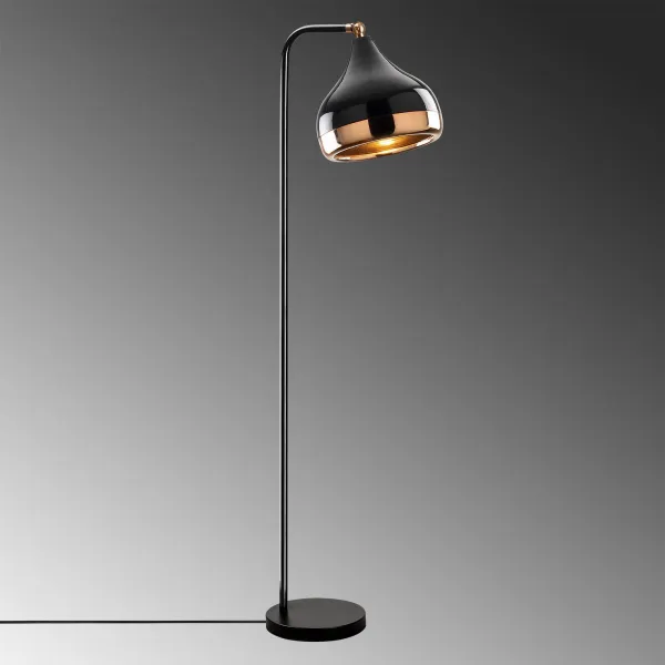 Opviq Stojacia lampa Yıldo 120 cm čierno-medená