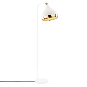 Opviq Stojacia lampa Yildo 120 cm zlatá/biela