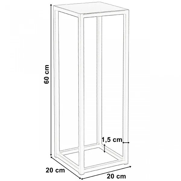 Piatto loftový záhon 60 cm čierny