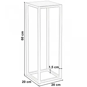 Piatto loftový záhon 60 cm čierny