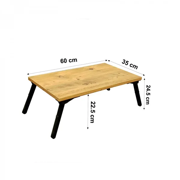 Hanah Home Stojan na notebook Gusto borovica/čierny