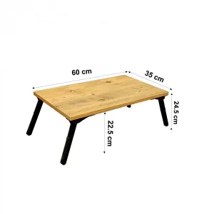 Hanah Home Stojan na notebook Gusto borovica/čierny