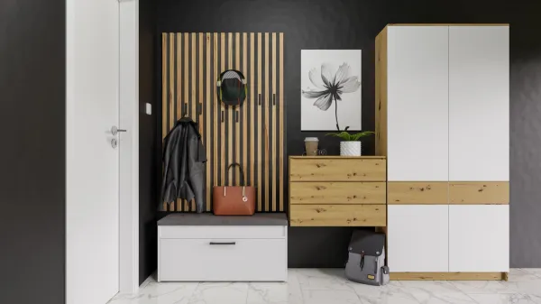 TP Living Stojan na obuv PARMA biely