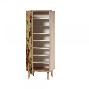 Hanah Home Stojan na topánky Filinta Butterflies 50x135 cm dub sonoma