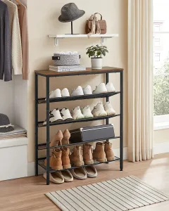 SONGMICS Stojan na topánky Lorado 93 cm hnedý