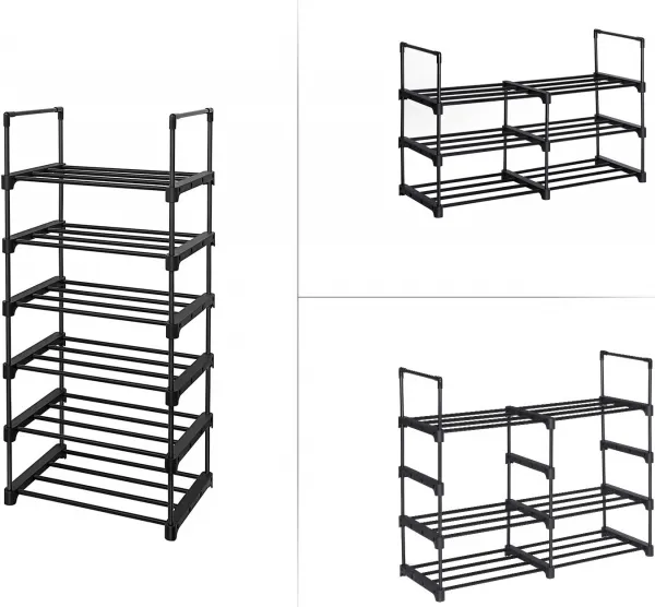SONGMICS Botník Rezula 106 cm černý
