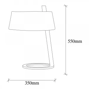 ASIR Stolná lampa SALIHINI - MR-624 biela čierna
