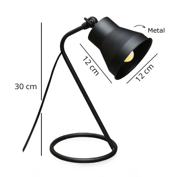 Opviq Stolná lampa Zerus čierna