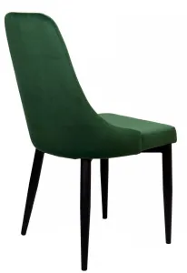 Tmavozelené zamatové kreslo LORIENT VELVET