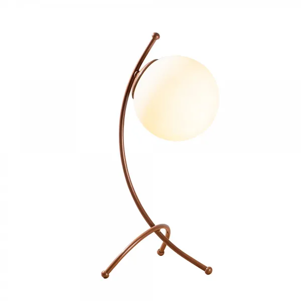 Opviq Stolová lampa Ayva biela/meď