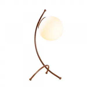 Opviq Stolová lampa Ayva biela/meď