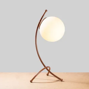 Opviq Stolová lampa Ayva biela/meď