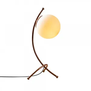 Opviq Stolová lampa Ayva biela/meď
