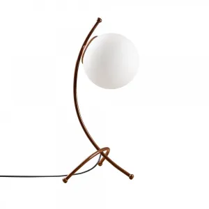Opviq Stolová lampa Ayva biela/meď