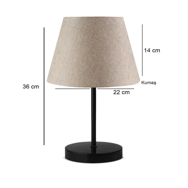 Opviq Stolná lampa Aiman béžová