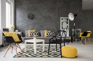 Ažurové kreslo moderné VECTOR čierne