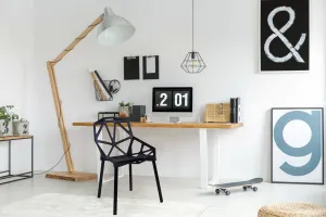 Ažurové kreslo moderné VECTOR čierne