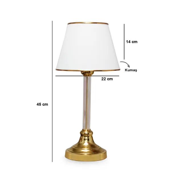 Opviq Stolná lampa Deni biela